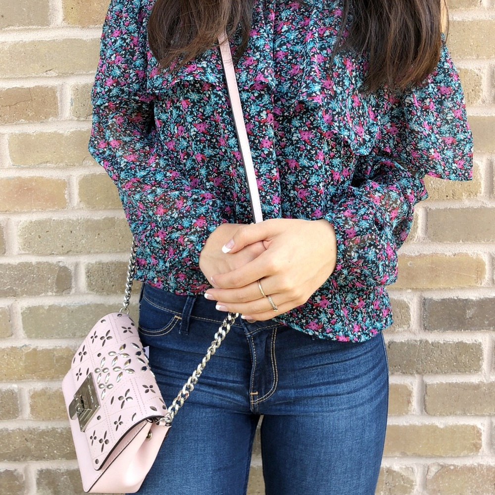 ‼️SALE‼️👜💕- Michael Kors Crossbody Pink Floral - Picture 2 of 7
